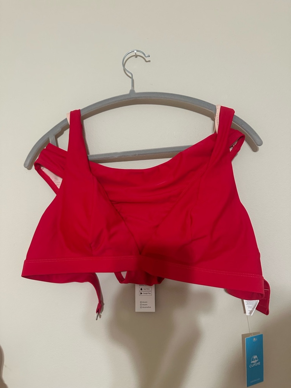 Red two piece CUPSHE swim suit! XL top L bottom